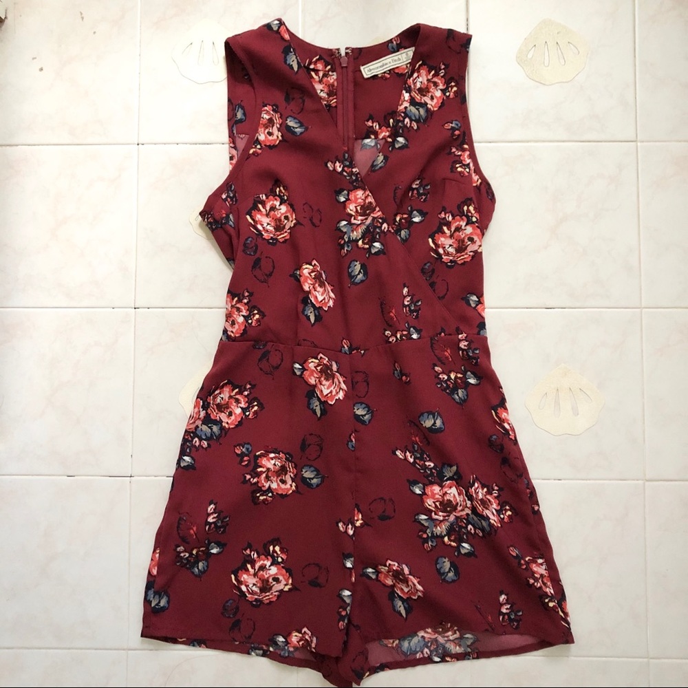 Rose butterfly romper